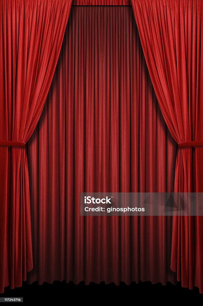 赤のカーテン - カーテンのロイヤリティフリーストックフォト