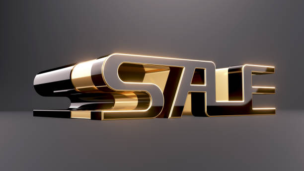 High quality 3D background scene for product sale as presentation area in a dark room with gold metal parts and studio environment for any kind of products and creative projects.
