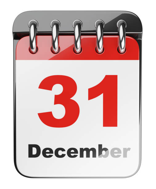 istock Desktop calendar with last day year 31 December. 1172439258