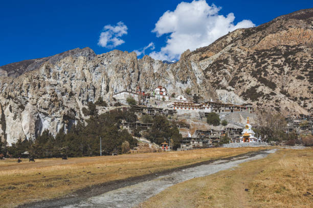 istock Braka Monastery. Himalayan mountains, Nepal. Annapurna circuit 1172440434