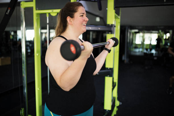 istock Overweight women at gym 1172442927