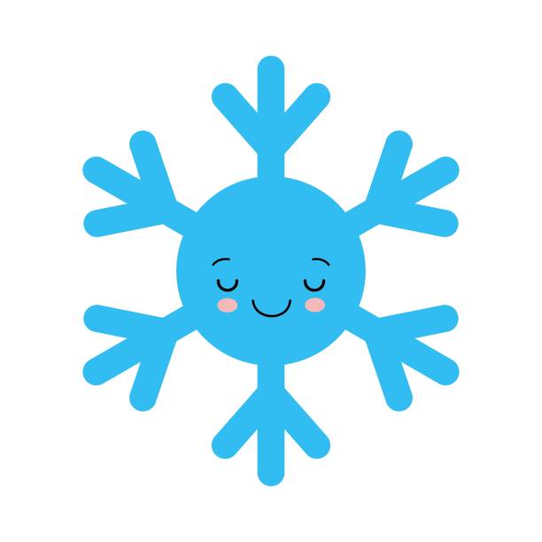 Ilustración de Lindo Copo De Nieve En Estilo De Dibujos Animados Adorables  Copos De Nieve Personajes Sonrientes Divertidos Garabatos Navideños y más  Vectores Libres de Derechos de Abstracto - iStock
