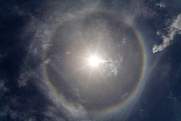 istock Halo in the sky around the equatorial sun. 1172443586