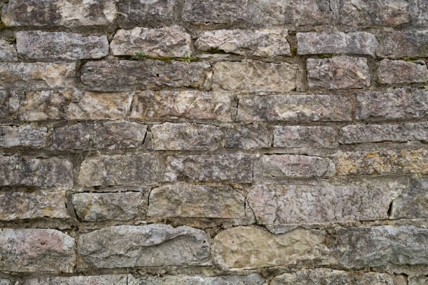 istock Rocky brick wall. stone wall background. abstract grunge texture. old gray masonry 1172450301