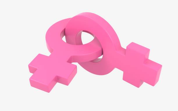 istock Female Gender Symbols Interlocked 1172451855