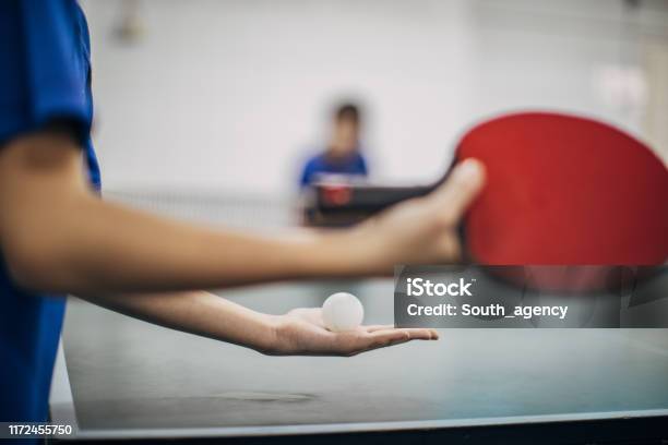 Lets Play Table Tennis Stock Photo - Download Image Now - Table Tennis, Child, Sport
