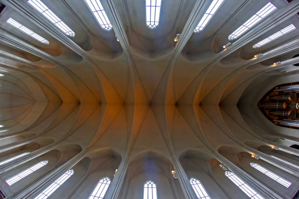 istock Ceiling in the great Reykjavik church. Iceland 1172461016