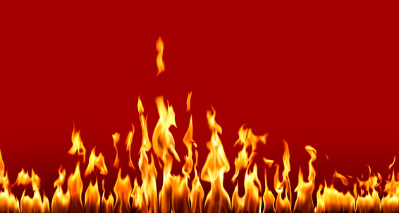 actual photographs of fire flames in red.