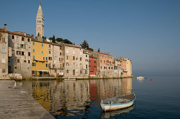 istock Boat in the Rovinj, Croatia Harbor 117246263
