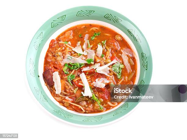 Minestrone Foto de stock y más banco de imágenes de Alimento - Alimento, Alimentos cocinados, Color - Tipo de imagen