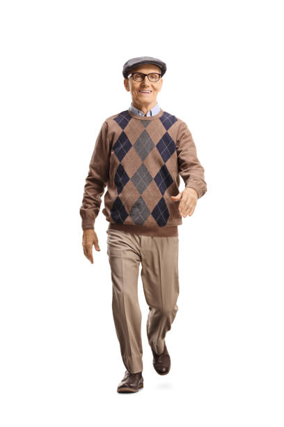 istock Senior gentleman walking towards the camera 1172486394