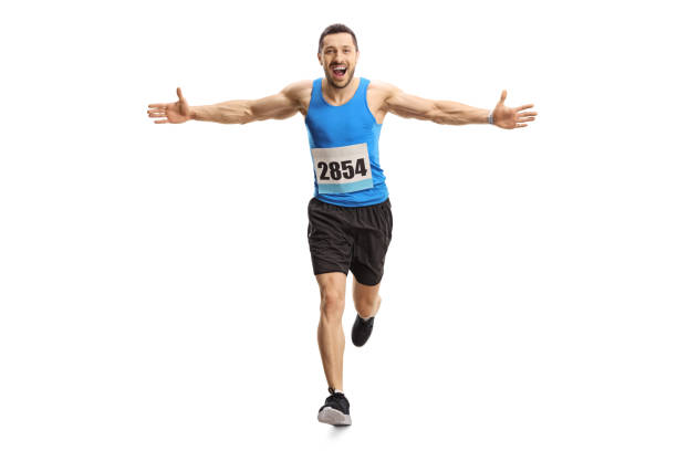 istock Young male runner running a marathon 1172486577