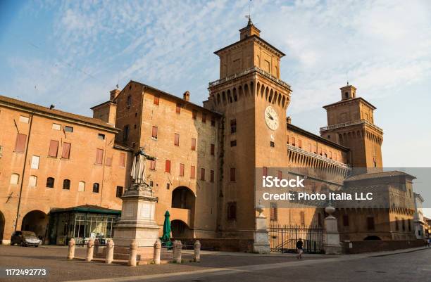 The Estense Castle In Ferrara In Italy Stock Photo - Download Image Now - Ferrara, Castle, Ancient