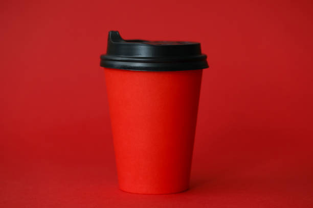 istock Red coffee cup abstract food background 1172492788