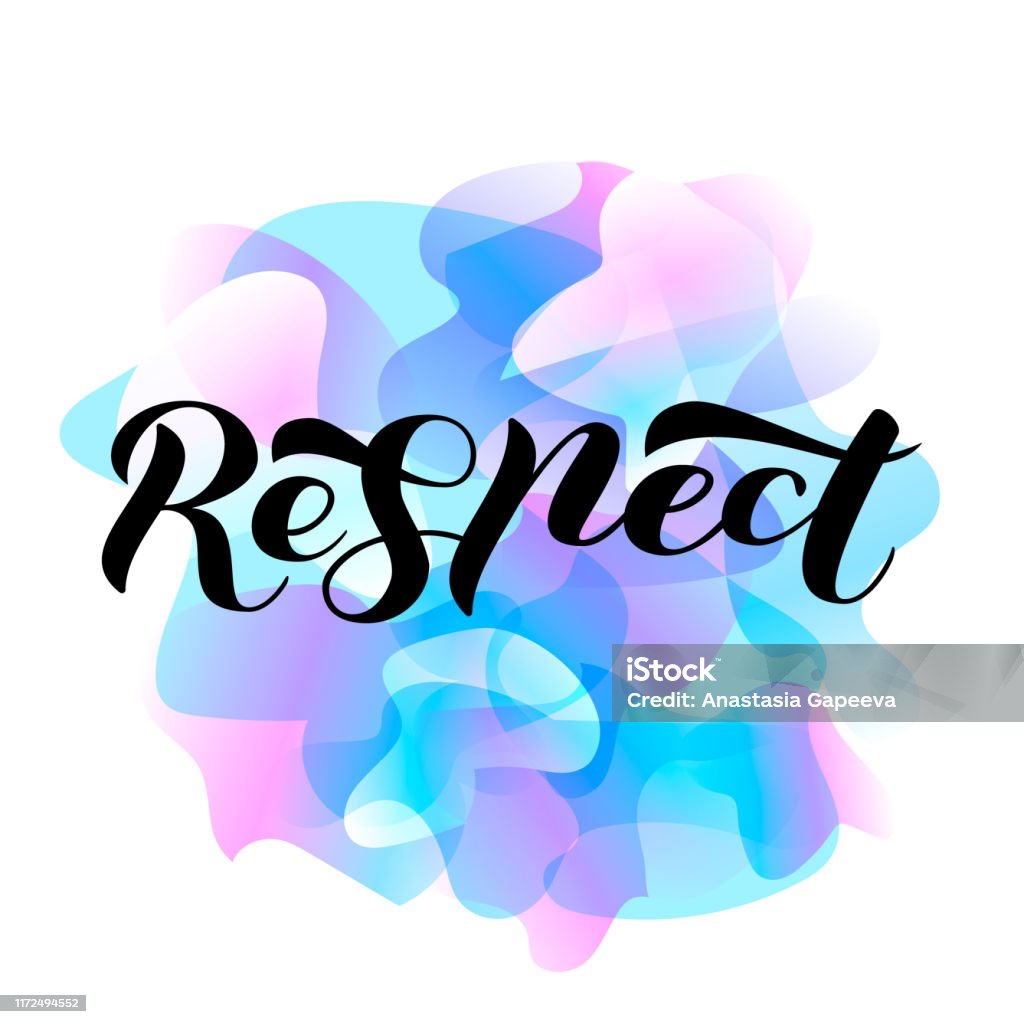 Respect Lettering Desing Respect Lettering Vector Illustration For Banner Stock Illustration ...