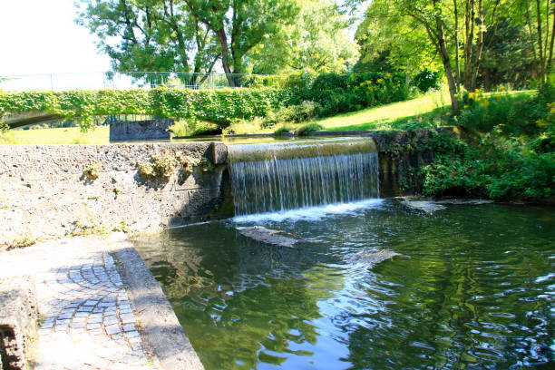 istock Waterfall in the inlet in the Westpark in Munich 1172500278