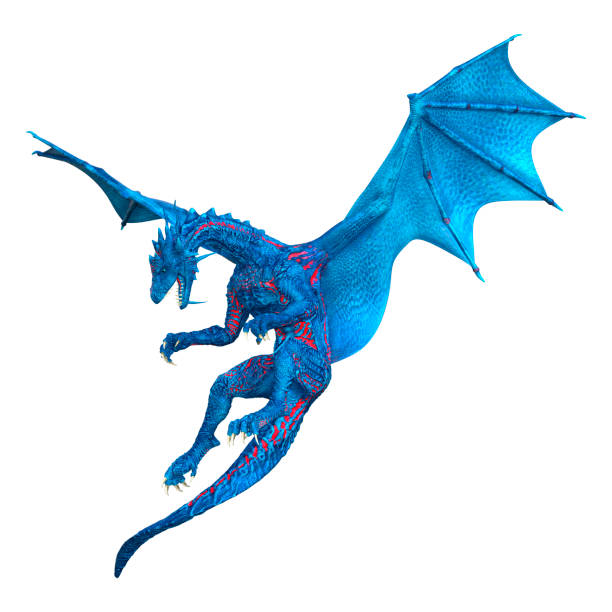 istock 3D illustration fantasy dragon on white 1172505776