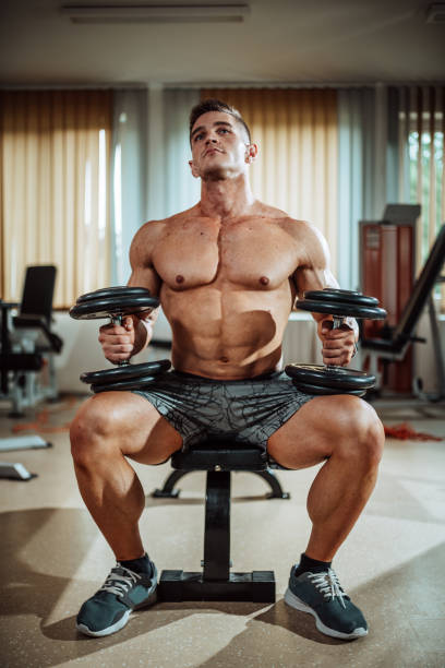 istock Close-up of muscular man 1172514846