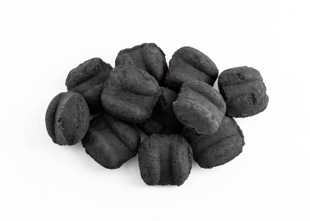 Glowing burning hot barbecue charcoal Grill