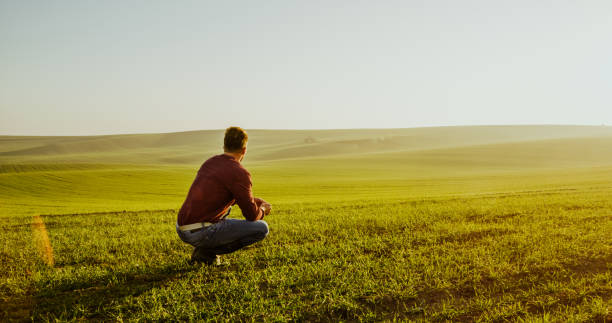 istock Man on meadow,  south Moravian, Czech Republic 1172516439