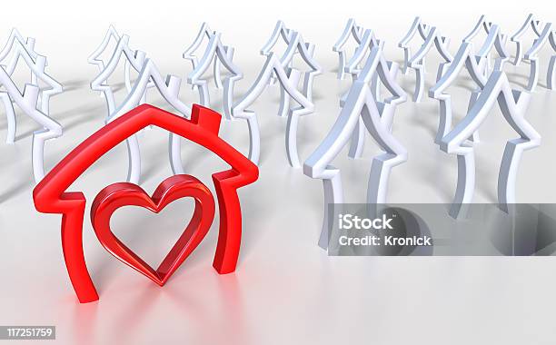 Sweet Home Stock Photo - Download Image Now - Empty, Heart Shape, House