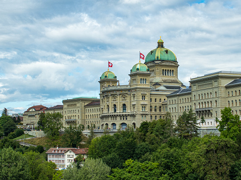 Swiss Parliament Building in Bern, Switzerland