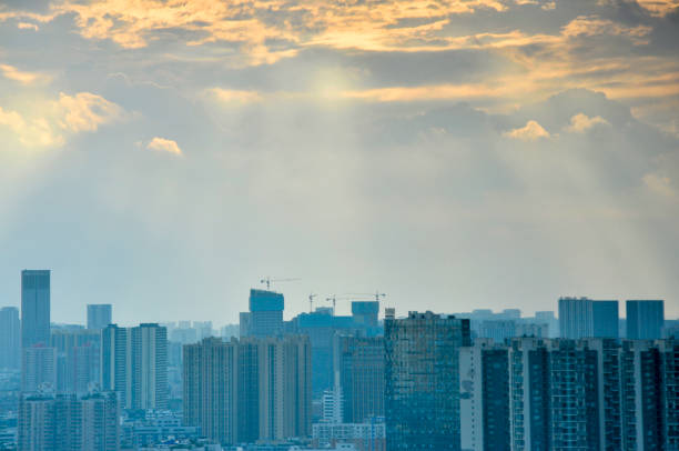 istock City skyline in sunrise,Chengdu,China 1172523625