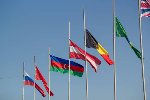 istock Flags of the world countries blowing in the wind 1172523716