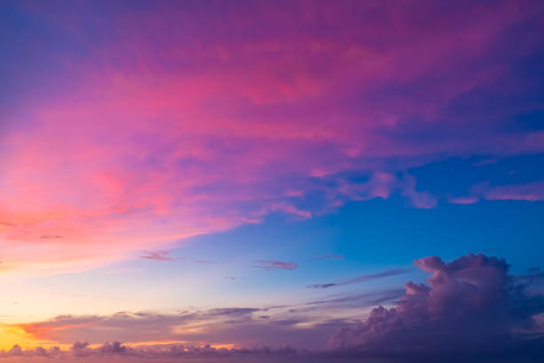 istock Beautiful evening sky with clouds, sunset, abstract blurred background 1172524622