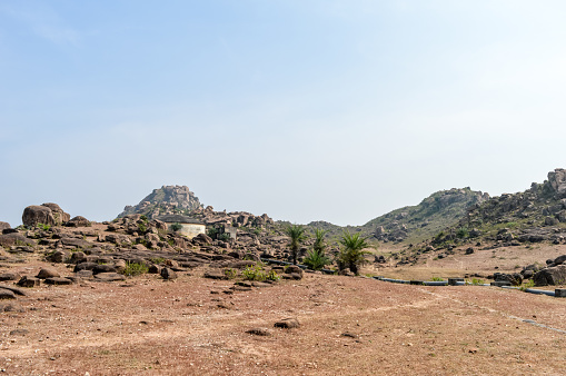 Dry hilly Semi-arid area of Chota Nagpur plateau of Jharkhand India. Land degradation happen due to climate change, which effects agricultural productivity, biodiversity and sustainable development. Arid and Semi-arid Region Landforms