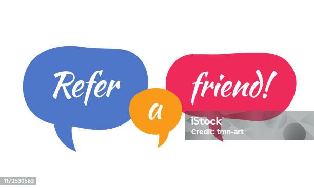Reafference Reffer A Friend Banner Vector Design Refferal System Stock Illustration ...