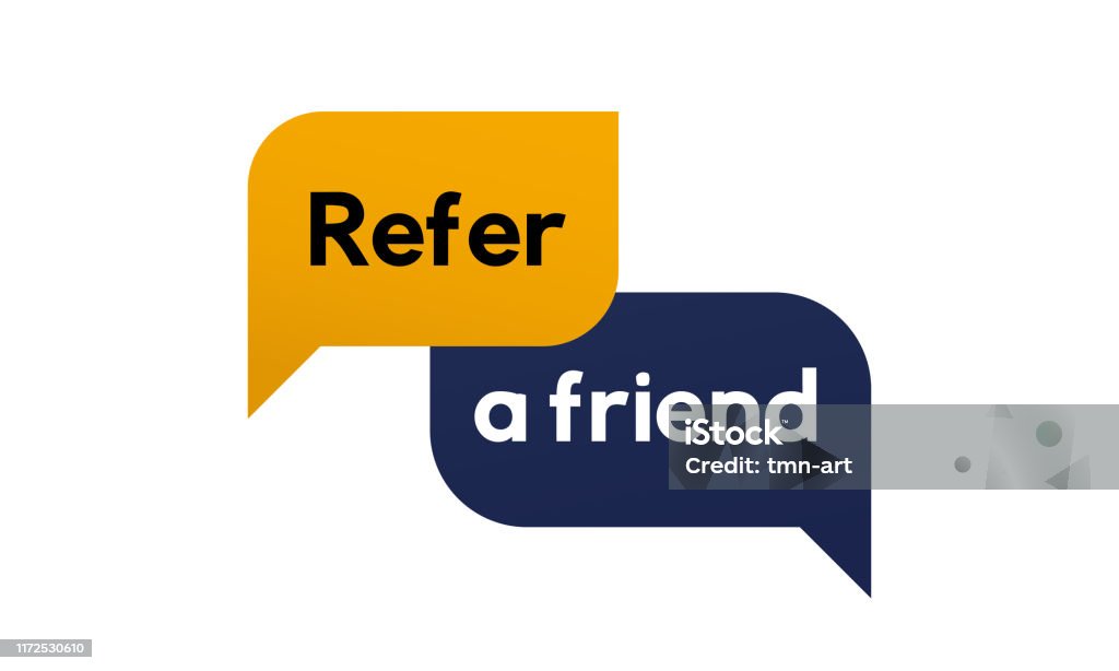 Reafference Reffer A Friend Banner Vector Design Refferal System Stock Illustration ...