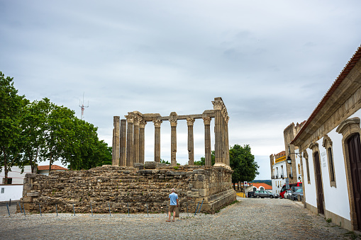 The temple is part of the historical center of Evora, which is classified as a UNESCO World Heritage Site. The temple was built around the first century A.D. in honor of Augustus, the Roman Emperor.