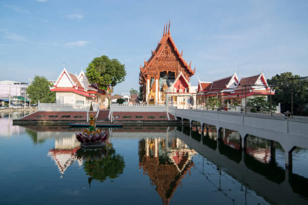 THAILAND ISAN KHORAT WAT PHRA NARAI MAHARAT the wat phra narai maharat temple in the city Khorat or Nakhon Ratchasima in Isan in Noertheast Thailand.  Thailand, Khorat, November, 2017 Korat stock pictures, royalty-free photos & images