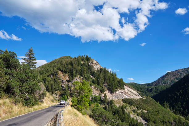 istock Car on a Mountain Road in the Summer 1172546814
