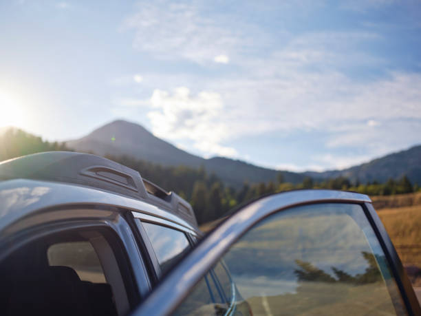 istock Car on a Mountain Road in the Summer 1172546996