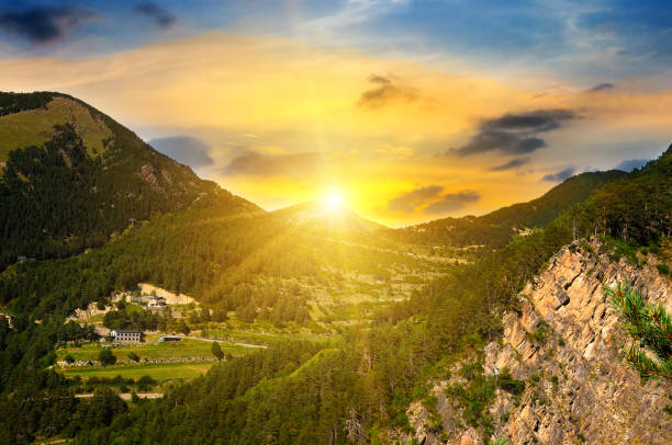 Idyllic Lagazuoi summit panorama, Cinque Torri Dolomites, pinnacles mountain range, dramatic sky and majestic Italy tirol alps