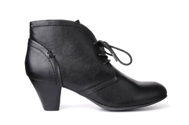 istock Single black leather women's shoe 1172559580