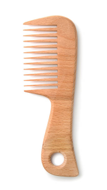 Top View Of Wooden Comb Stock Photo - Download Image Now - Comb - Hair  Care, Hairbrush, Wood - Material - iStock