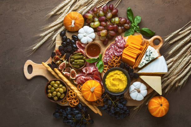 istock Fall party charcuterie board, view from above 1172559643