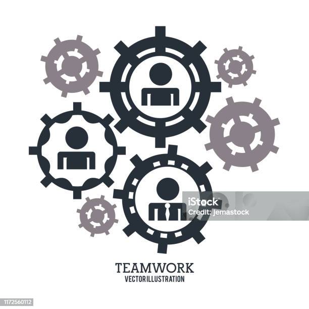 Teamwork Production Support Teamwork Support Design Stock Illustration - Download Image Now ...