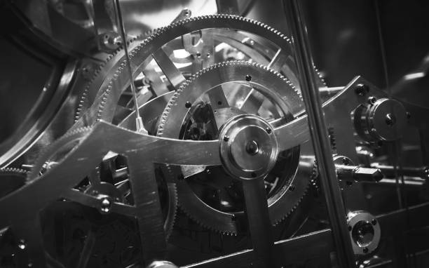istock Vintage mechanical world clock fragment 1172562054