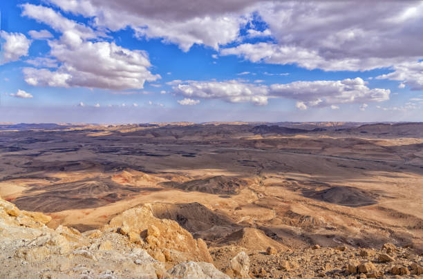 istock Makhtesh Ramon, Makhtesh Ramon, a geological feature of Israel's Negev desert. Natural sightseeing 1172563566