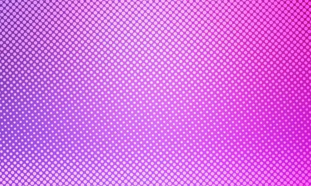 Photo of Bright abstract background, colored halftones, blue, pink, purple, for design, abstraction, holiday