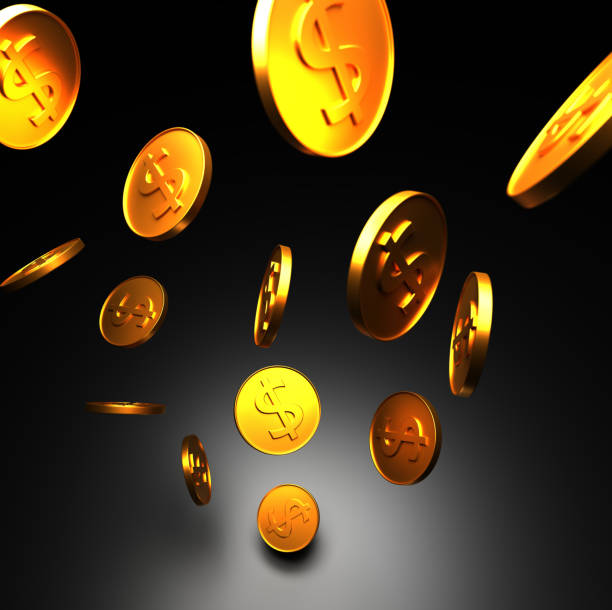 istock The texture of gold dollar coins. 1172570346