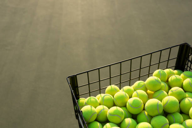 istock Tennis Balls in Practice Basket 1172571064