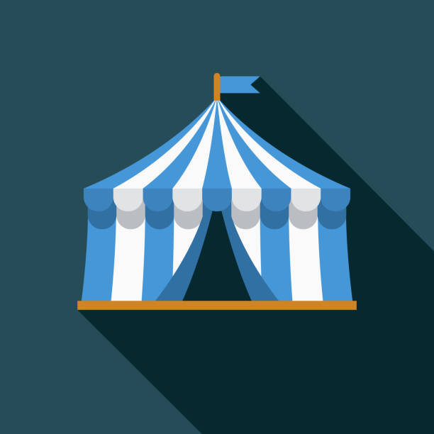 Beer Fest Beer Tent Icon A flat design icon with a long shadow. File is built in the CMYK color space for optimal printing. Color swatches are global so it’s easy to change colors across the document. beer garden stock illustrations