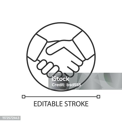 istock Commitment linear icon 1172572443