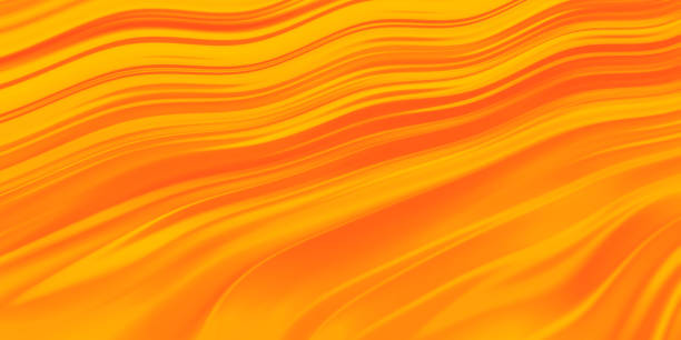wave sand dunes desert contexte résumé miel orange jaune sunny pattern or fractal fine art - honey abstract photography composition photos et images de collection