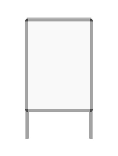 istock Vector simple flat icon of empty blank double sided sandwich advertising stand board isolated 1172580467